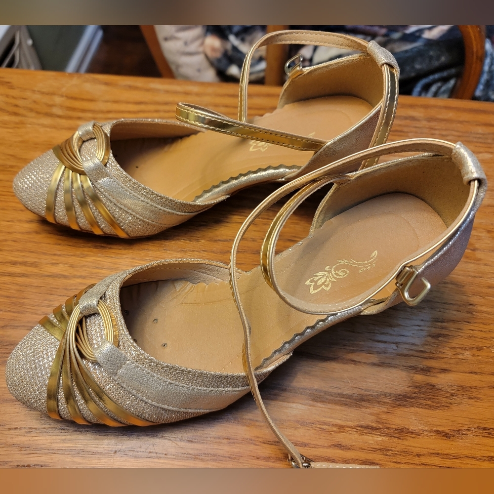 Gold Dancing Shoes